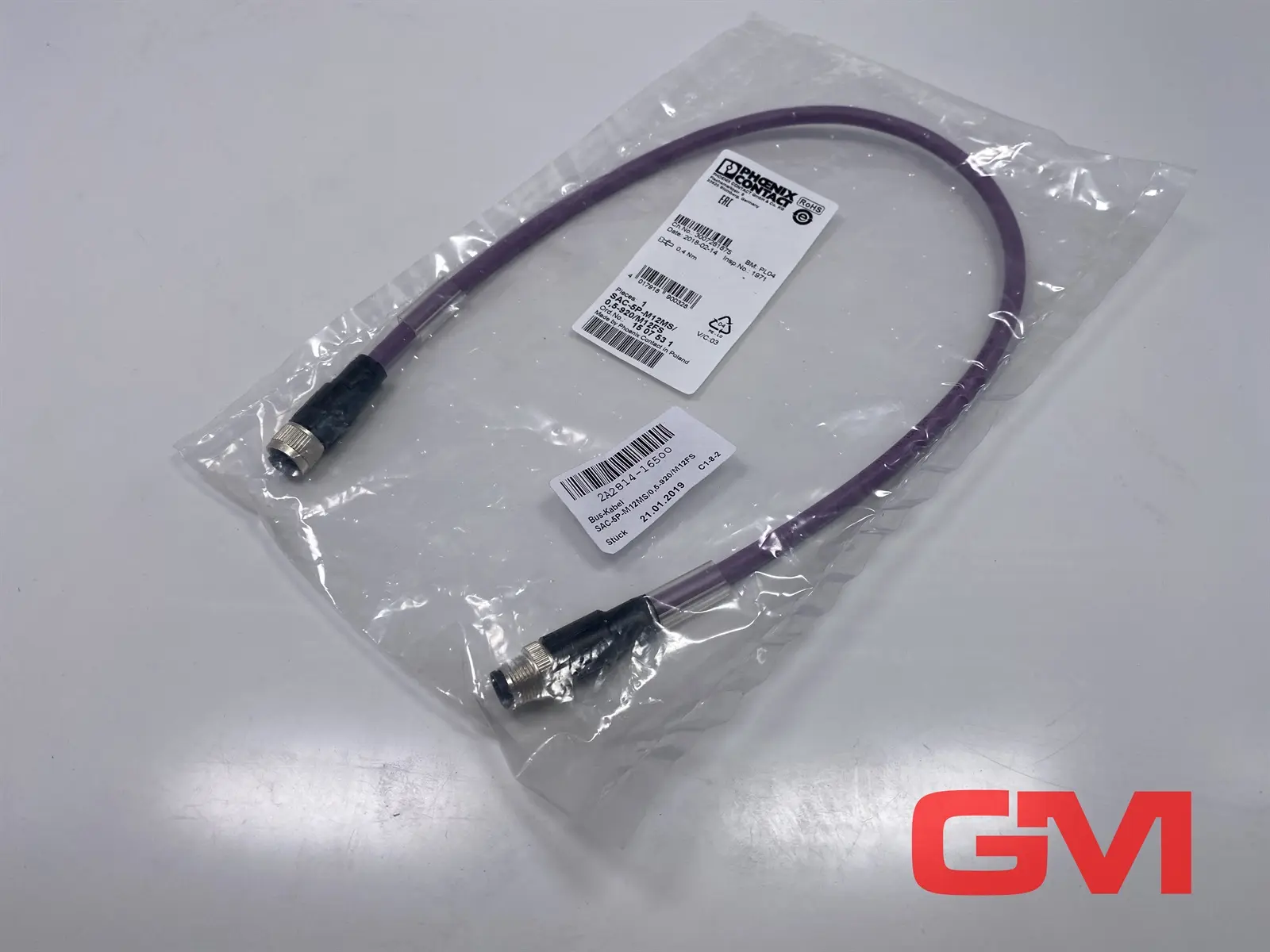 Produktfoto 1 von Phoenix Contact Bussystem-Kabel SAC-5P-M12MS/ 0,5-920/M12FS bus cable 1507531