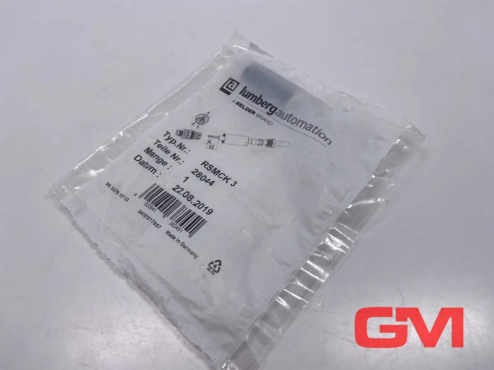 Produktfoto 1 von Lumberg Aktor-Sensor-Box 28044 sensor-actuator cable RSMCK3 8 mm Verschraubung