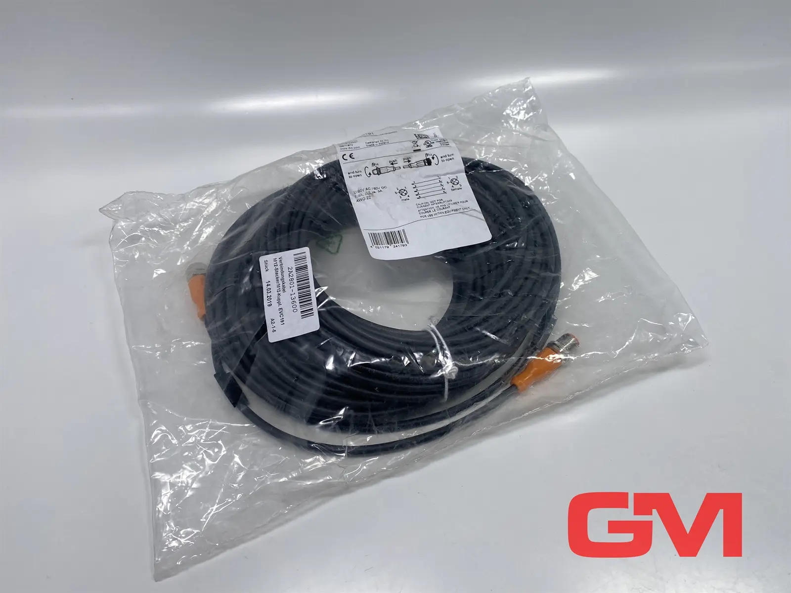 Produktfoto 1 von ifm electronic Verbindungskabel  EVC191 cable VDOGH050MSS0025H05STGH050MSS