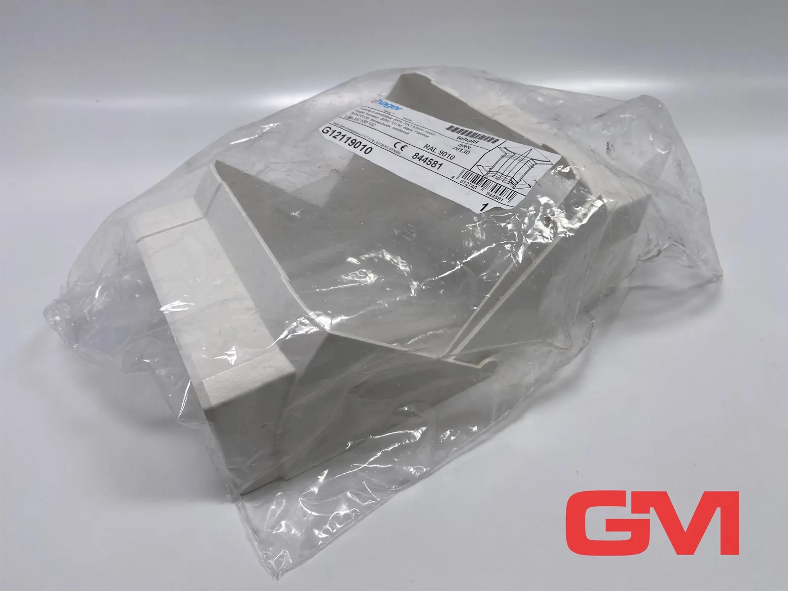 Hager Tehalit Inneneck G12119010 inside corner BRN 70x130 mm PVC reinweiss