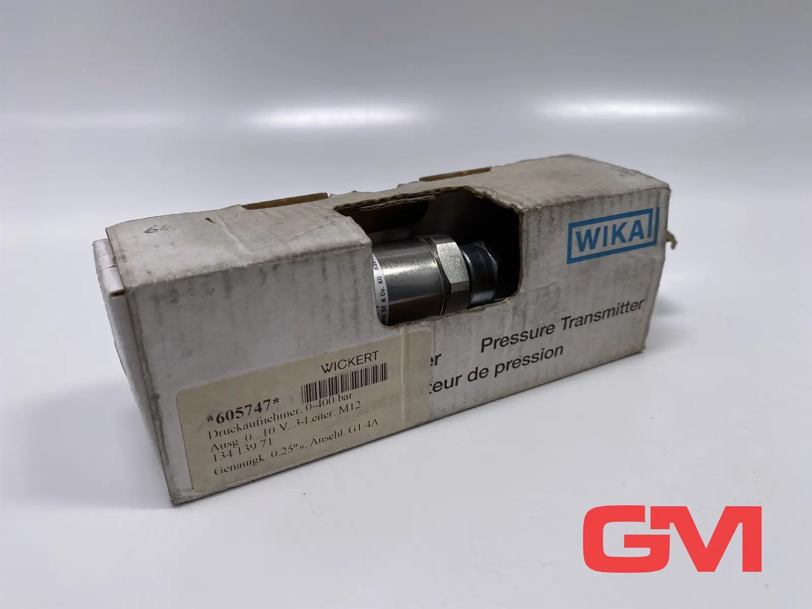 Produktfoto 1 von Wika Druckaufnehmer 13413971 pressure sensor 0-400 bar 0 - 10 V  3-Leiter  M12