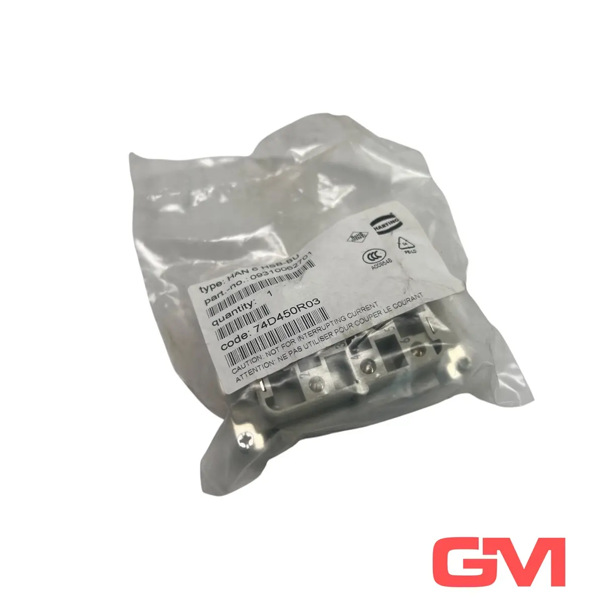 Produktfoto 1 von Harting Steckverbinder 09310062701 female insert HAN6HSB-BU Buchseneinsatz 35A