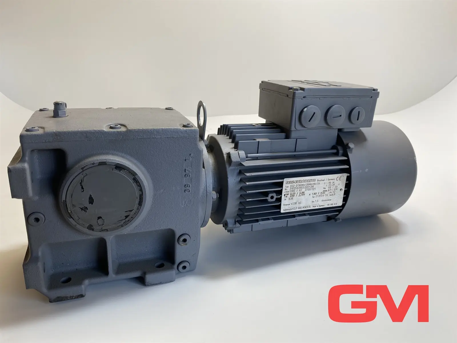 Produktfoto 1 von SEW Eurodrive Getriebemotor DT80N4/2BMG/HR/TH gear motor S52 1380rpm 0,55kW 230V