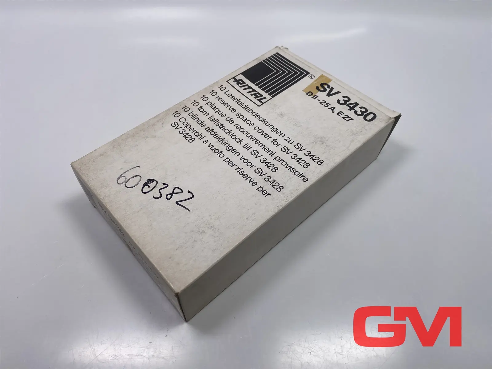 Produktfoto 1 von VPE 10x Rittal Leerfeldabdeckung SV3430 blank panel cover DII-24A E27 SV3430.000