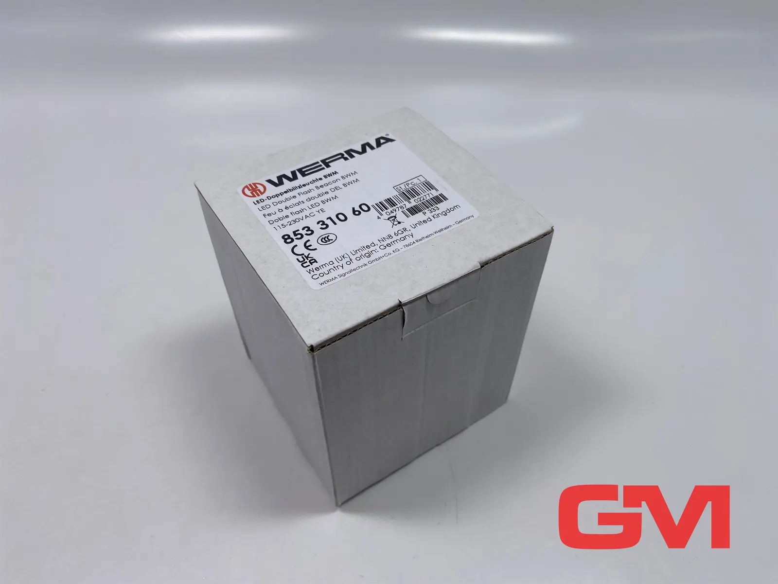 Produktfoto 1 von Werma LED-Doppelblitzleuchte 853.310.60 Double Flash Beacon BWM 115-230VAC YE