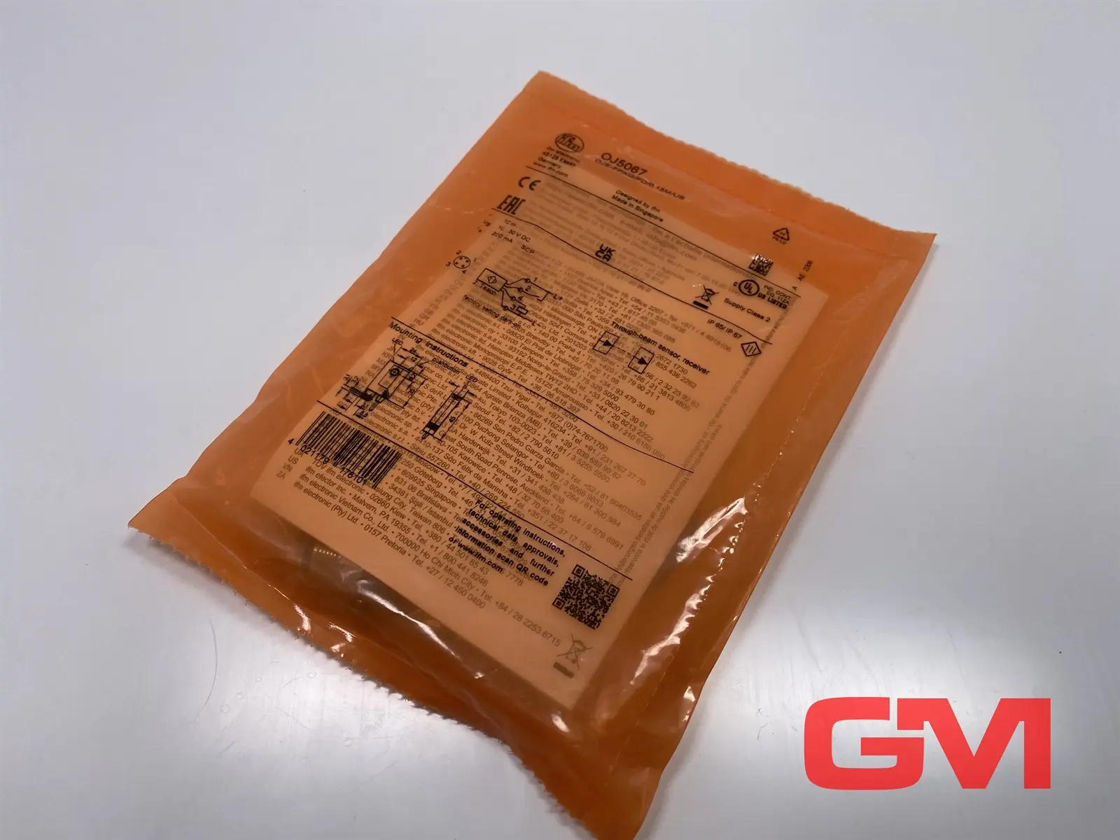 Produktfoto 1 von IFM Einweglichtschranke Empfänger OJ5067 sensor receiver OJE-FPKG/FO/0,15M/US
