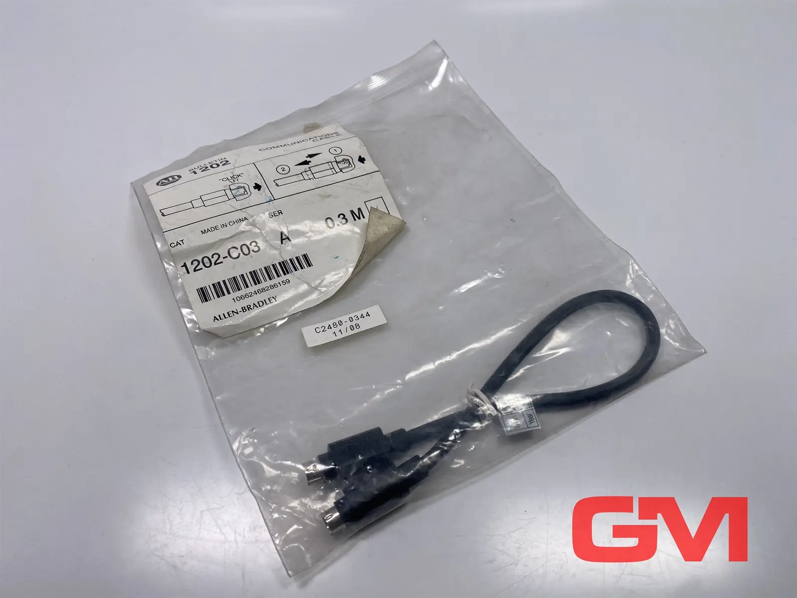 Produktfoto 1 von Allen-Bradley Kommunikationskabel 1202-C03 communication cable Ser A Länge 0,3 m