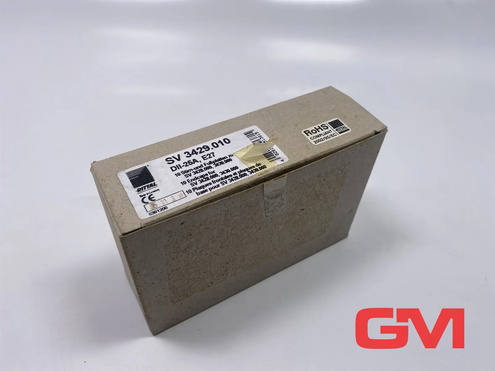 Produktfoto 1 von VPE 10x Rittal Stirn- und Fussplatte SV 3429.010 endcaps f.System mit Bodenwanne