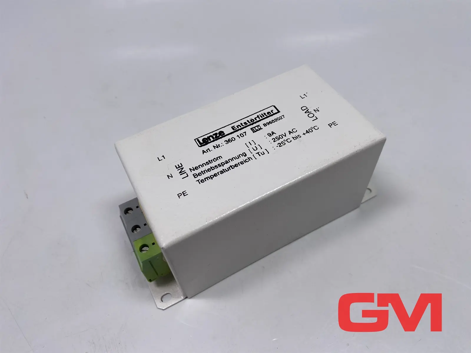 Lenze Entstörfilter 360107 suppression filter Netzfilter 9A 250VAC EZF1_009A001