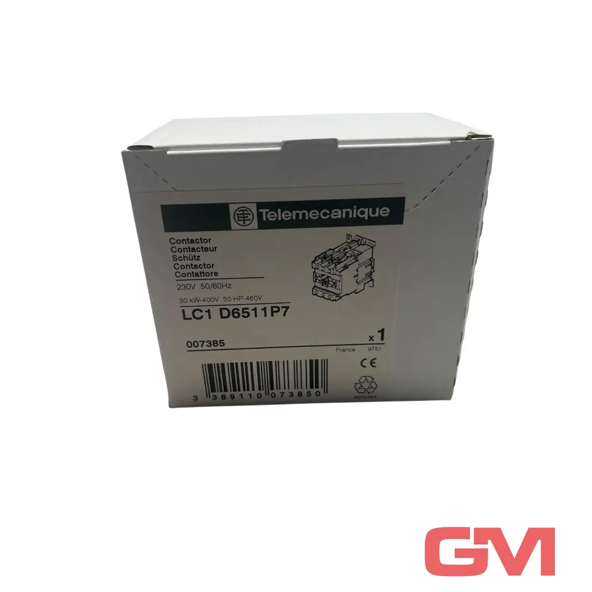 Produktfoto 1 von Telemecanique Leistungsschütz 007385 contactor LC1D6511P7 230 V 50/60 Hz 37 kW