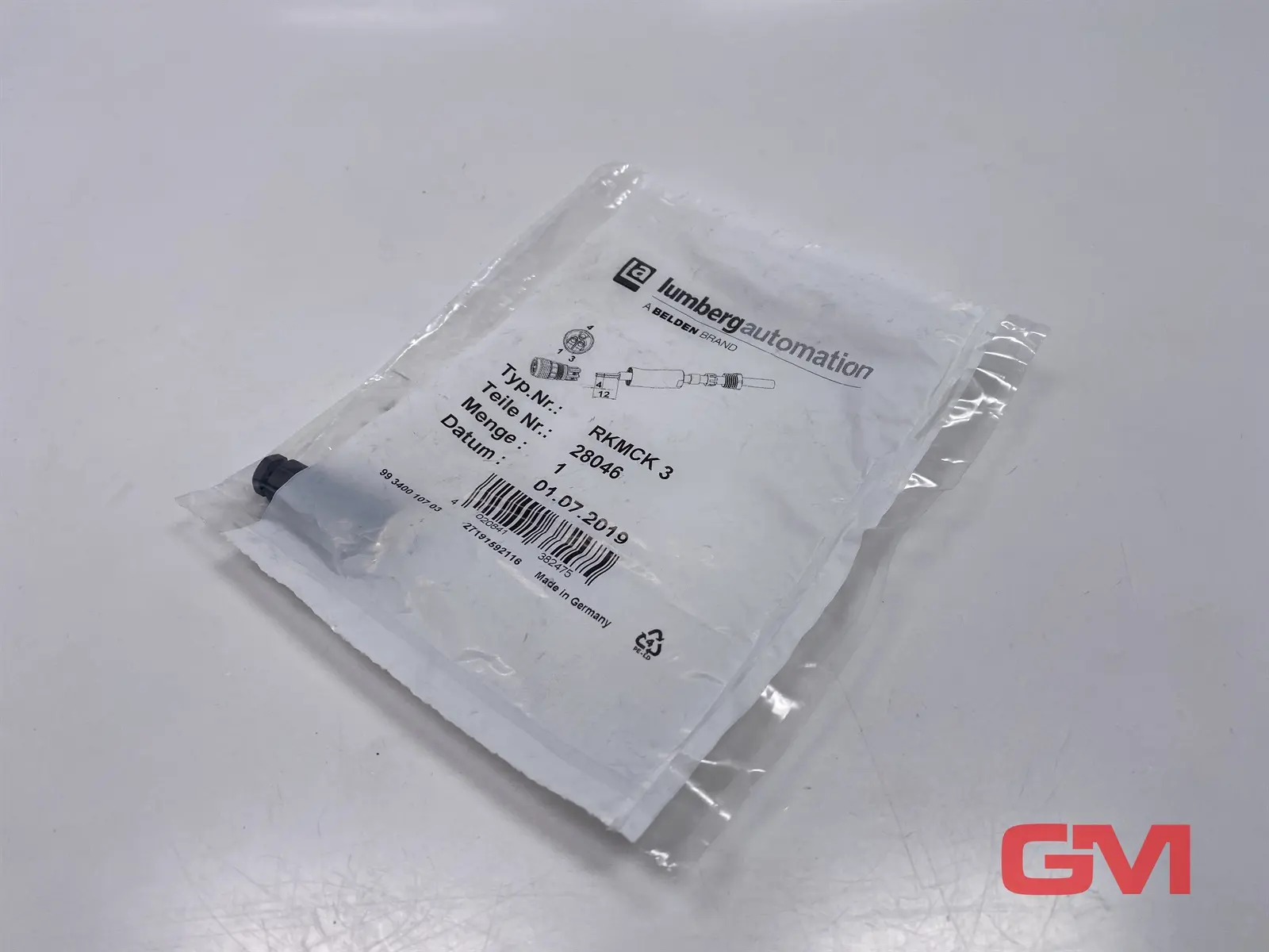 Produktfoto 1 von Lumberg Kupplung RKMCK 3 sensor-actuator connector 28046 M8 3-polig Buchse