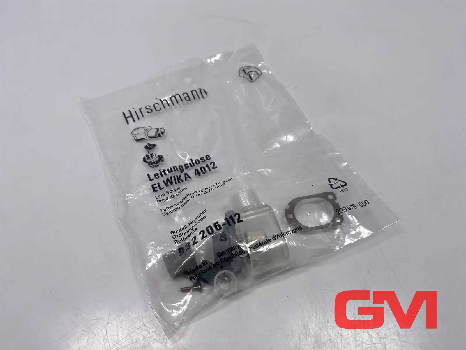 Produktfoto 1 von Hirschmann Leitungsdose ELWIKA 4012 line socket 932 206-112 4-polig Buchse