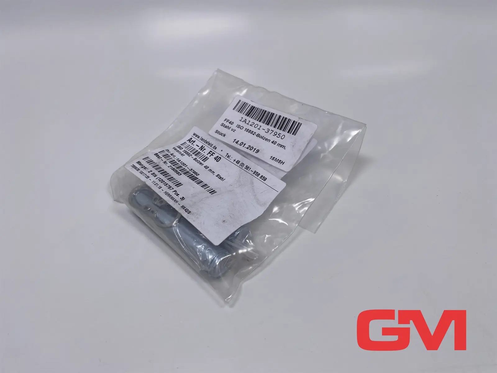 Produktfoto 1 von VPE 2x Landefeld ISO 15552-Bolzen FF 40 bolt 40 mm für Schwenkbefestigungen