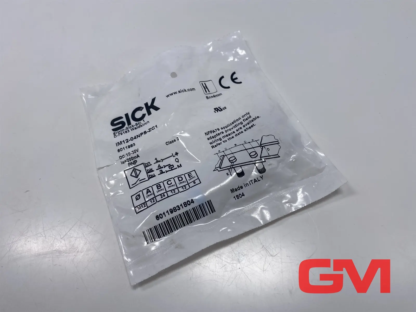 Produktfoto 1 von Sick Induktiver Näherungssensor IM12-04NPS-ZC1 inductive sensor 6011983 IM