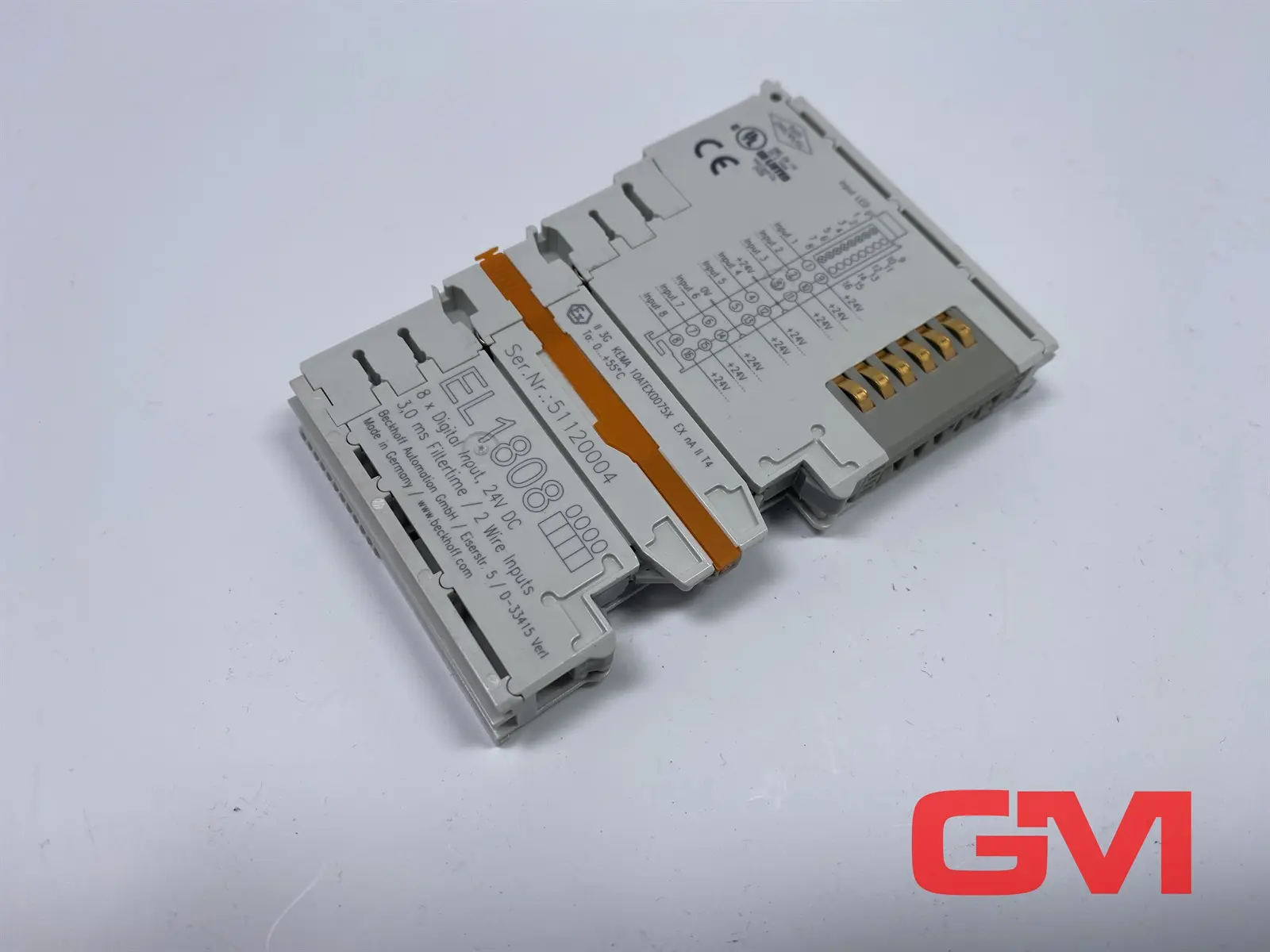 Produktfoto 1 von Beckhoff Digitale Eingangsklemme EL1808 input terminal EtherCAT-Klemme 8-Kanal