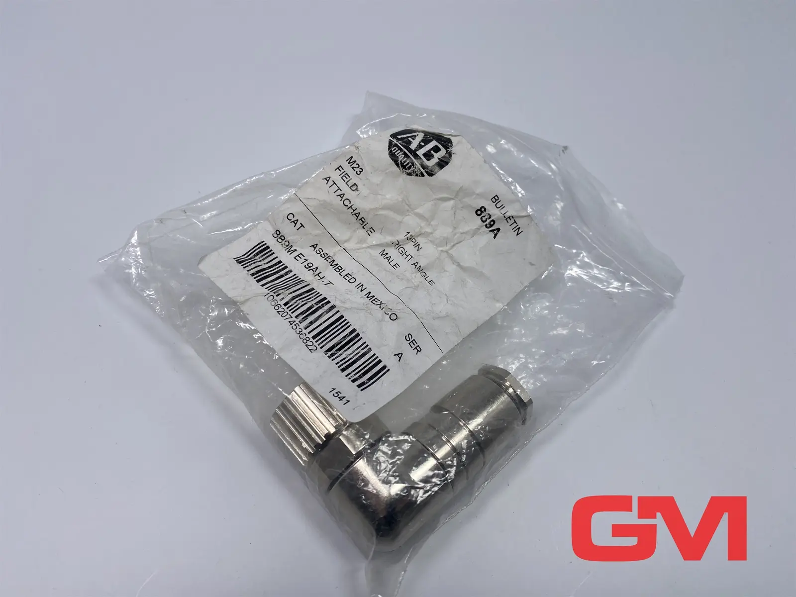 Produktfoto 1 von Allen-Bradley Stecker 889M-E19AH-T M23 field attachable 19PIN rechtwinkelt Ser A