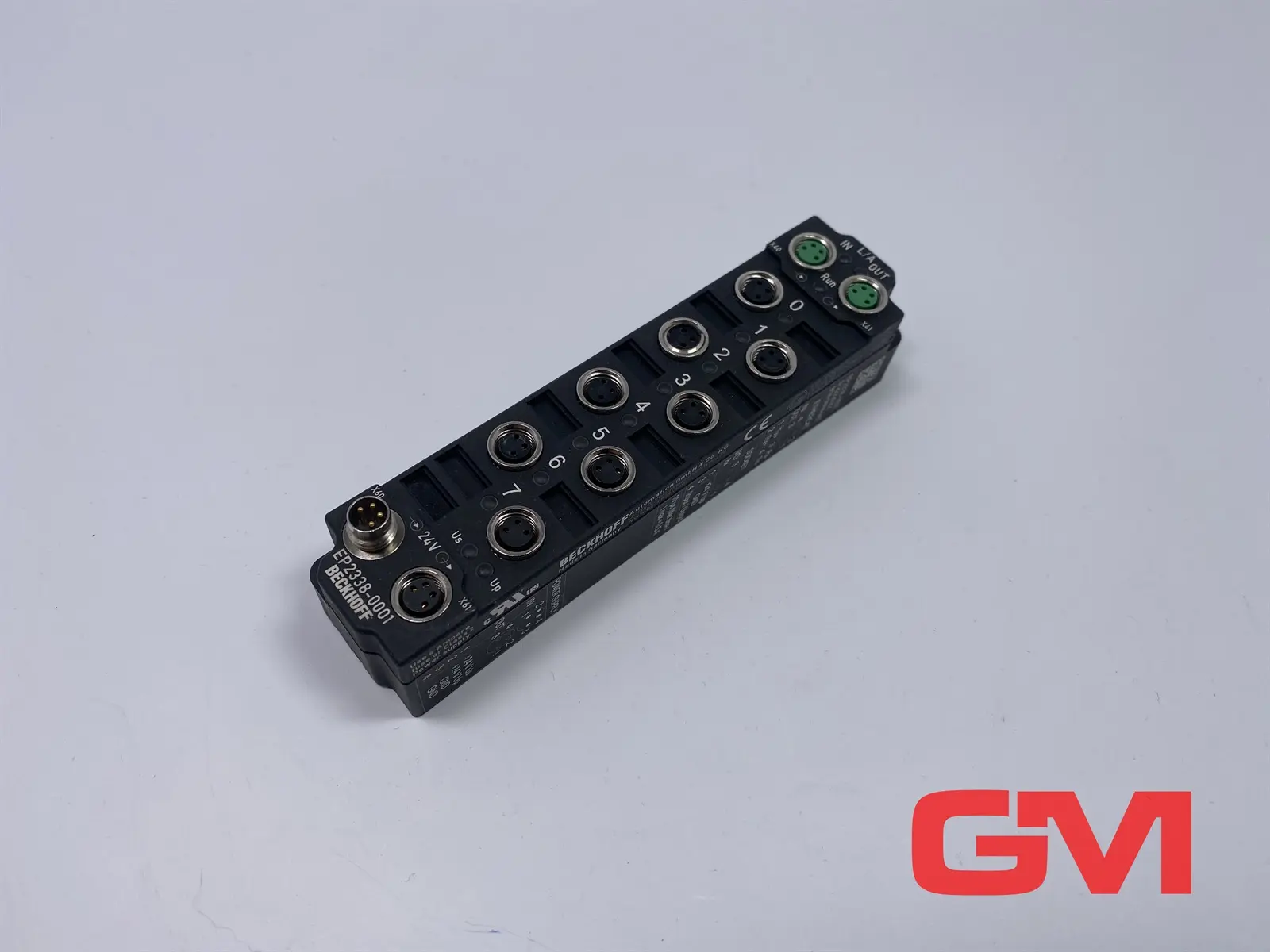 Produktfoto 1 von Beckhoff EtherCAT Box EP2338-0001 8-Kanal-Digital-Kombi 24VDC M8 10 µs 0,5 A