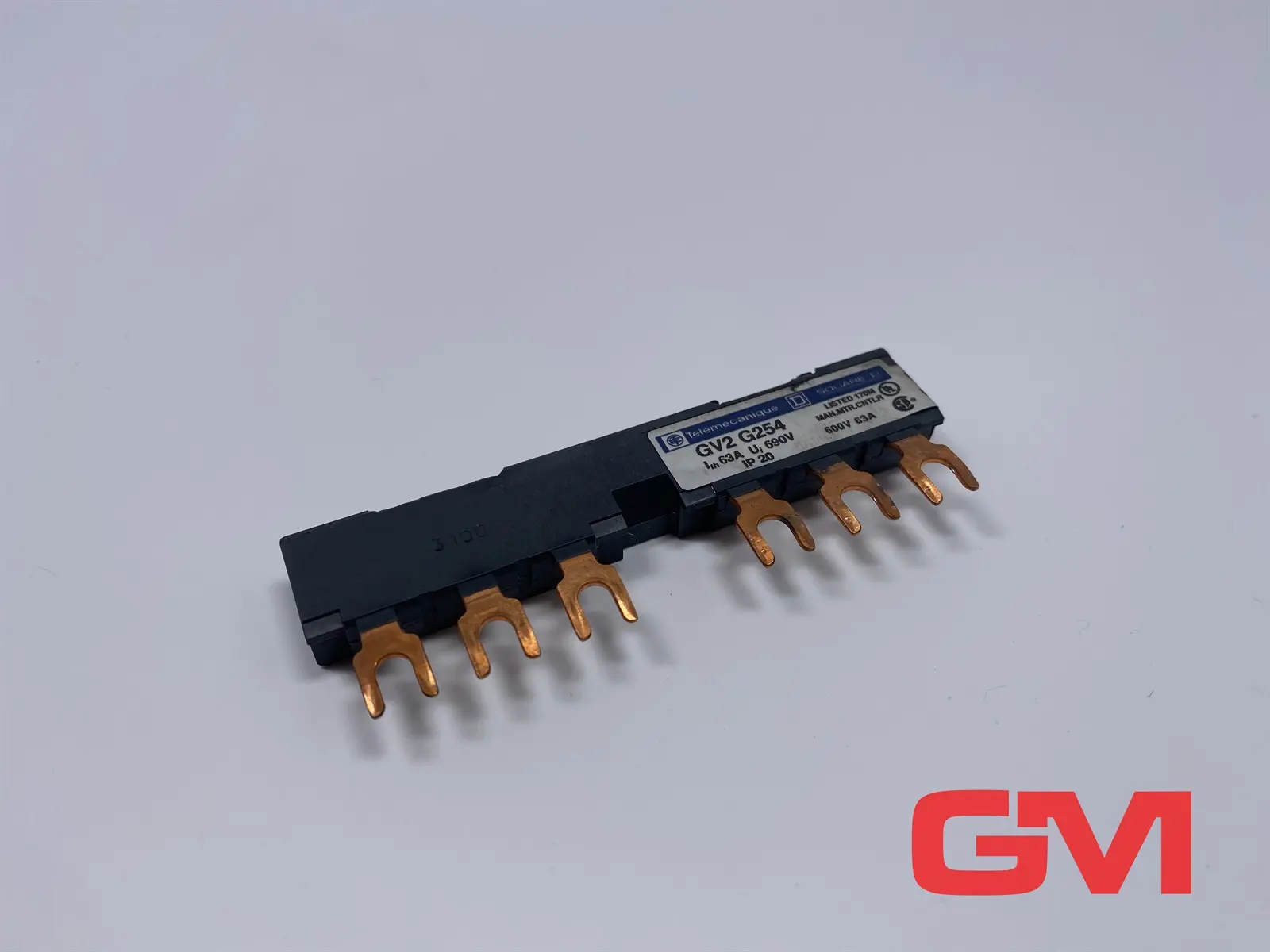 Produktfoto 1 von Telemecanique Drehstrom Sammelschiene GV2G254 busbar 3-polig 600V 63A Square D