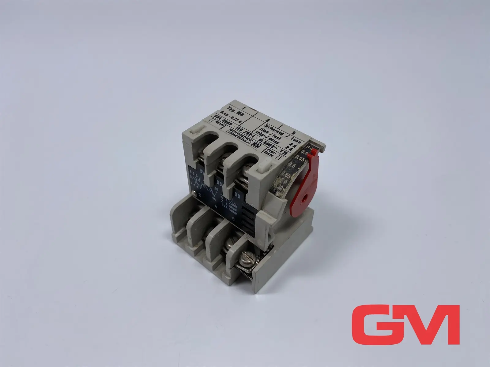 Produktfoto 1 von Starkstrom Gummersbach Überlastrelais MR overload relay 0,45-0,72A Relais
