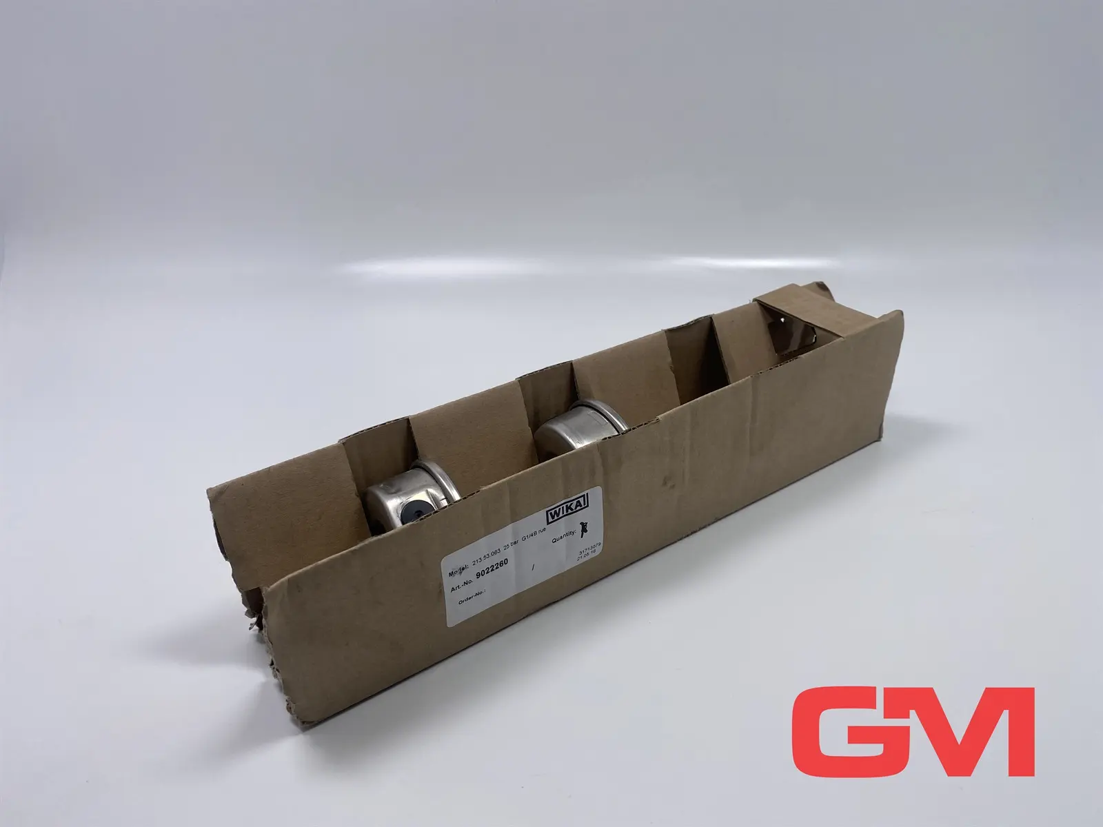 Produktfoto 1 von VE 2x Wika Rohrfedermanometer 213.53.063 9022260 gauge25bar G1/4B rue Manometer