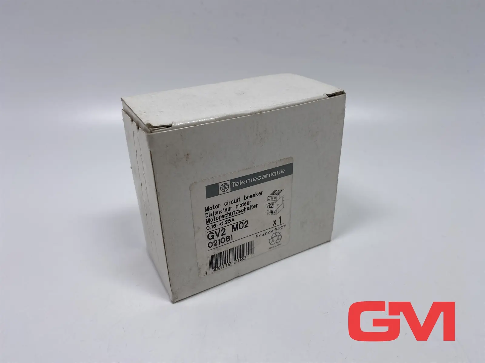 Produktfoto 1 von Telemecanique Motorschutzschalter 021081 circuit breaker GV2 M02 0,16-0,25A