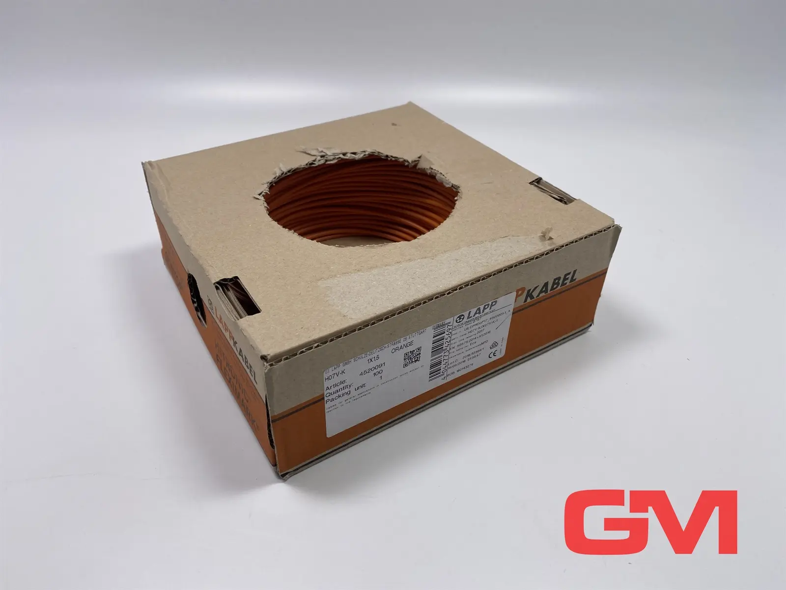 Produktfoto 1 von Lapp Litzekabel 4520091 single core cable orange H07V-K 1X1,5 Länge unbekannt