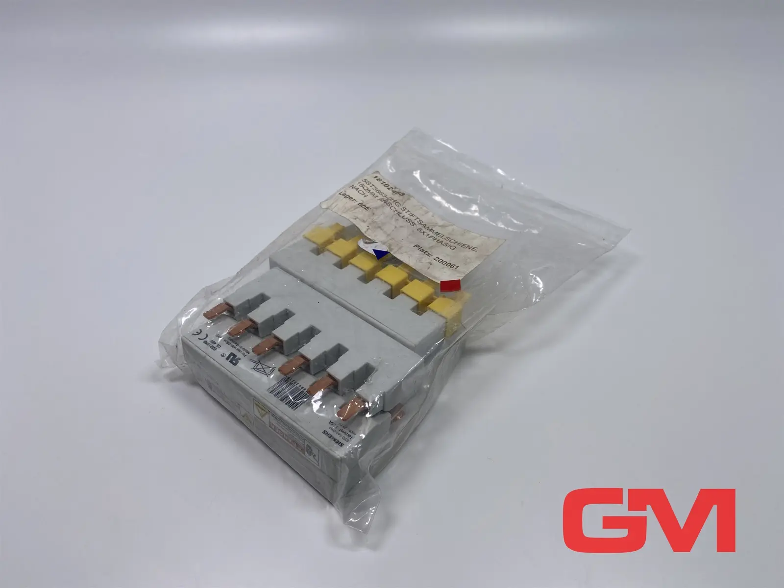 Produktfoto 1 von VE 6x Siemens Stiftsammelschiene 5ST3663-0HG pin busbar 16qmm 6x 1-phasig