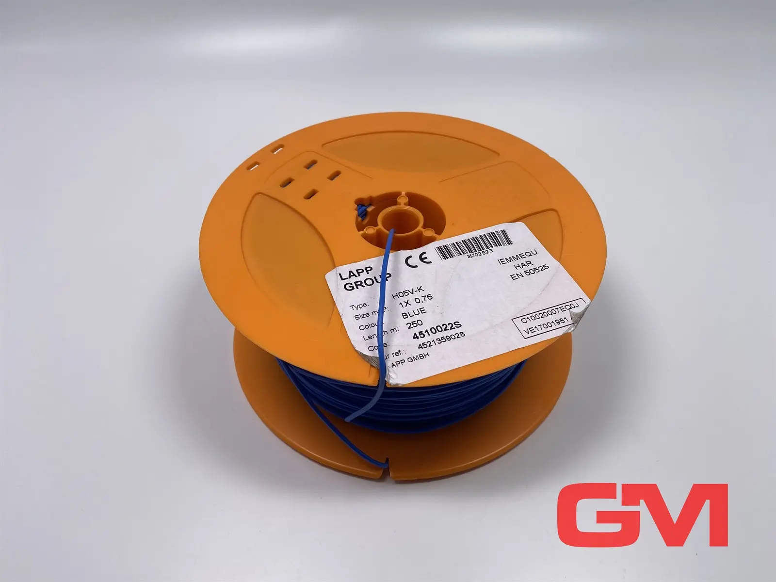 Produktfoto 1 von Lapp Kabel Einzelader Ho5V-K 1X0,75 blue single core 4510022S Länge unbekannt
