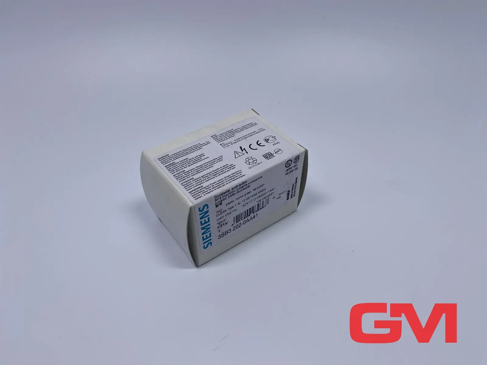 Produktfoto 1 von Siemens Drucktaster 3SB3202-0AA41 push button grün 22 mm Druckknopf rund flach