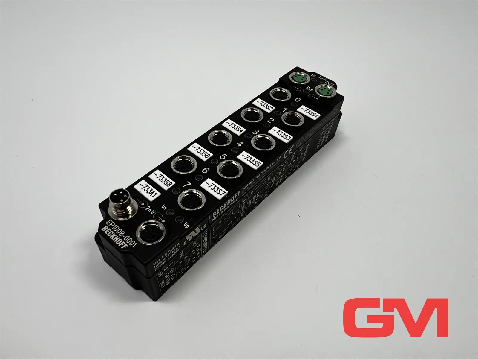 Produktfoto 1 von Beckhoff EtherCAT Box EP1008-0001 24VDC 3ms M8  8-Kanal-Digital-Eingang