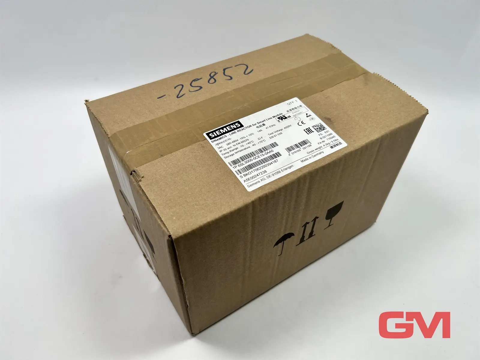 Produktfoto 1 von Siemens Netzdrossel 6SL3000-0CE15-0AA0 line reactor SINAMICS 3AC 380-480V FS: 01