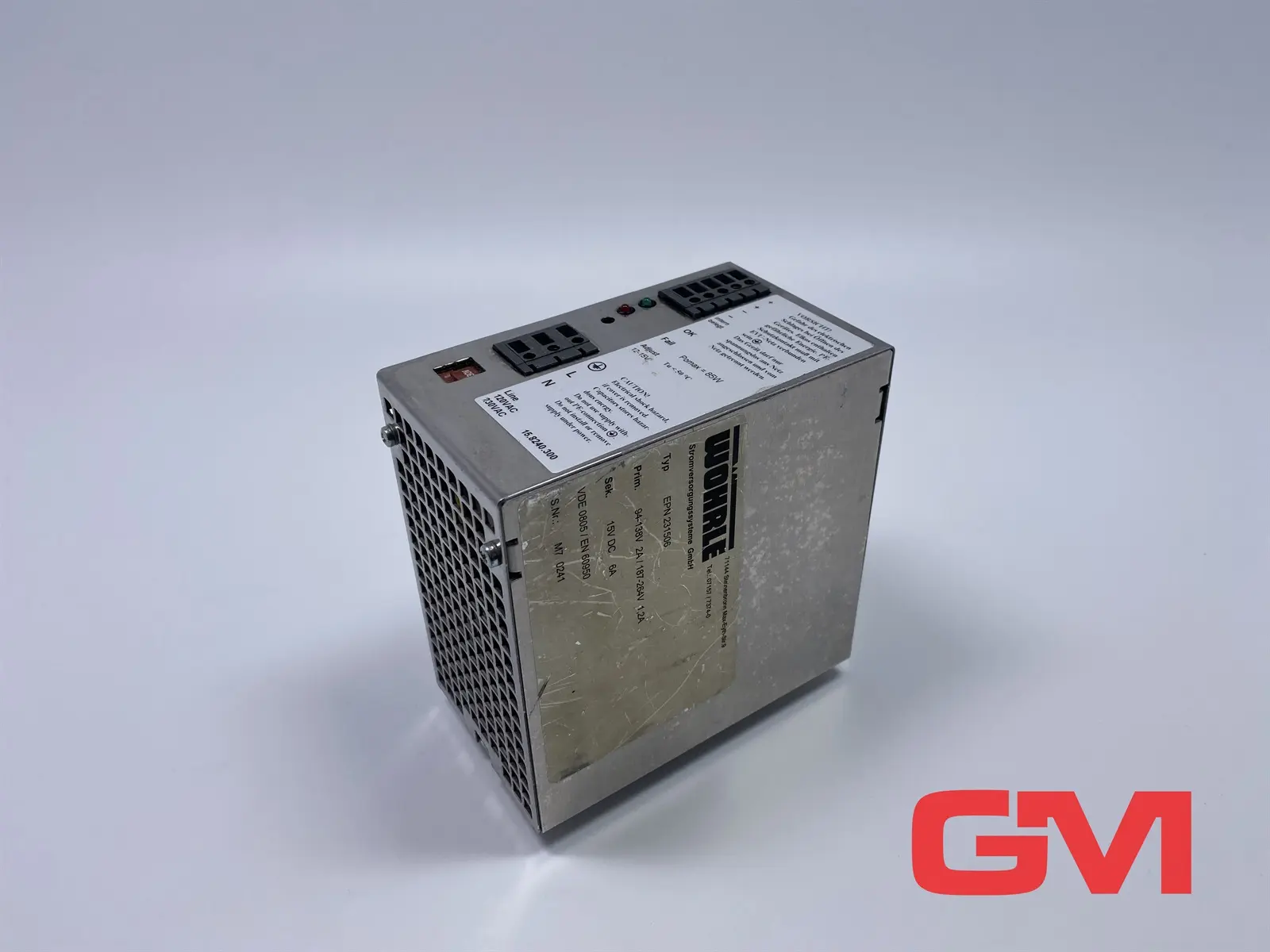 Produktfoto 1 von Wöhrle Stromversorgung EPN 231506 power supply Netzgerät 15VDC 6A umschaltbar
