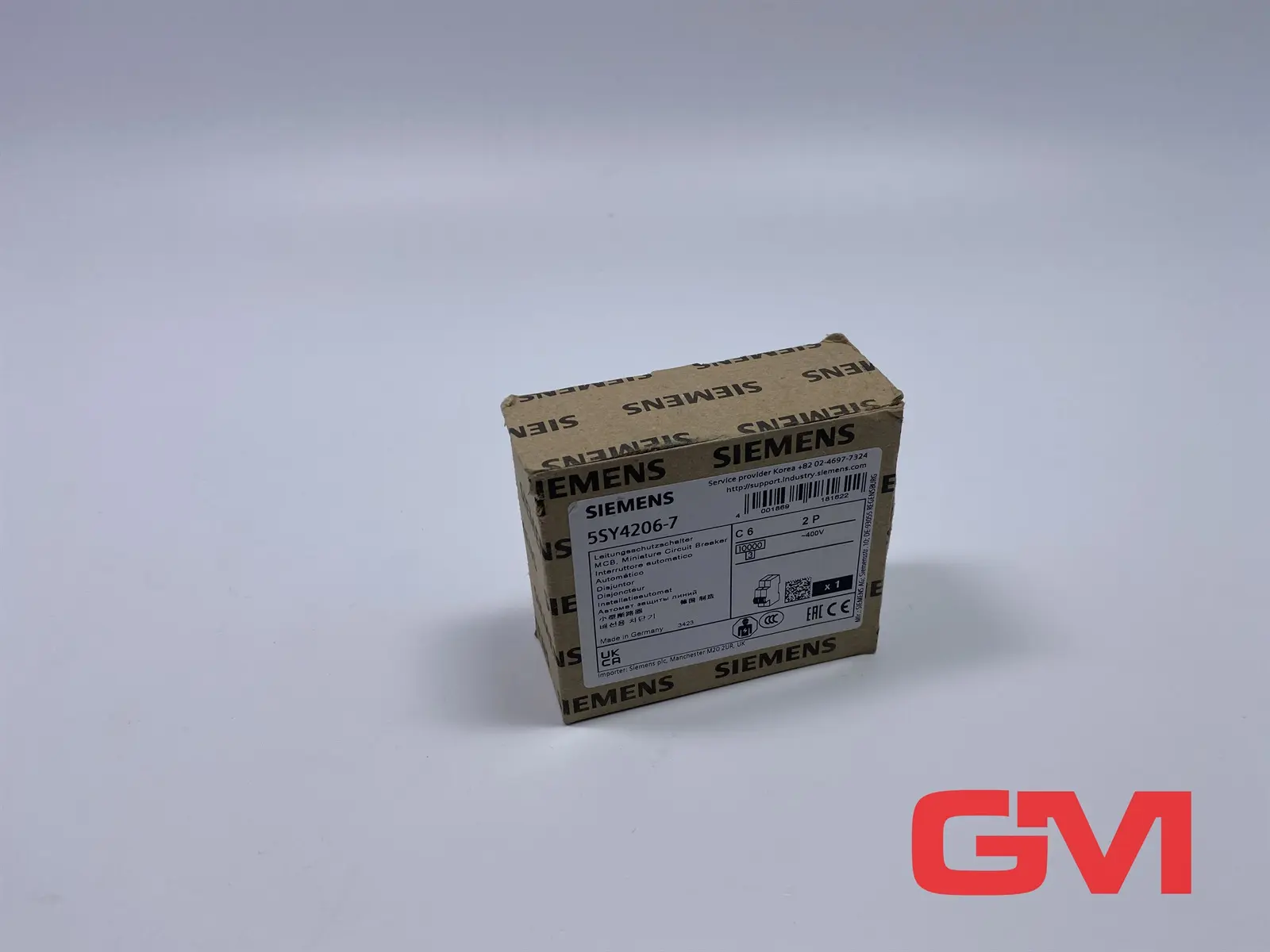 Produktfoto 1 von Siemens Leitungsschutzschalter 5SY4206-7 miniature circuit breaker C6 2P 400V