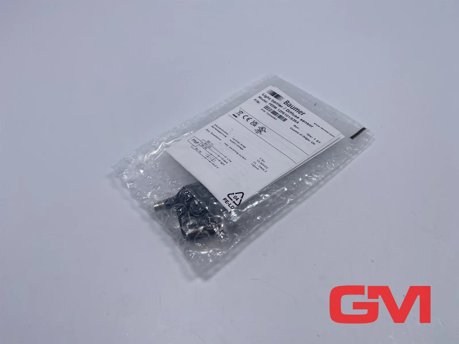 Produktfoto 1 von Baumer Einweg-Lichtschranke FEDM 12P5101/S35A beam sensor Empfänger 10234250