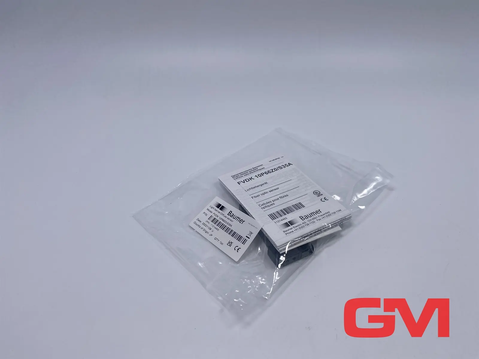 Produktfoto 1 von Baumer Lichtleitergerät 11214493 fiber optic sensor FVDK 10P66Z0/S35A 12-24VDC