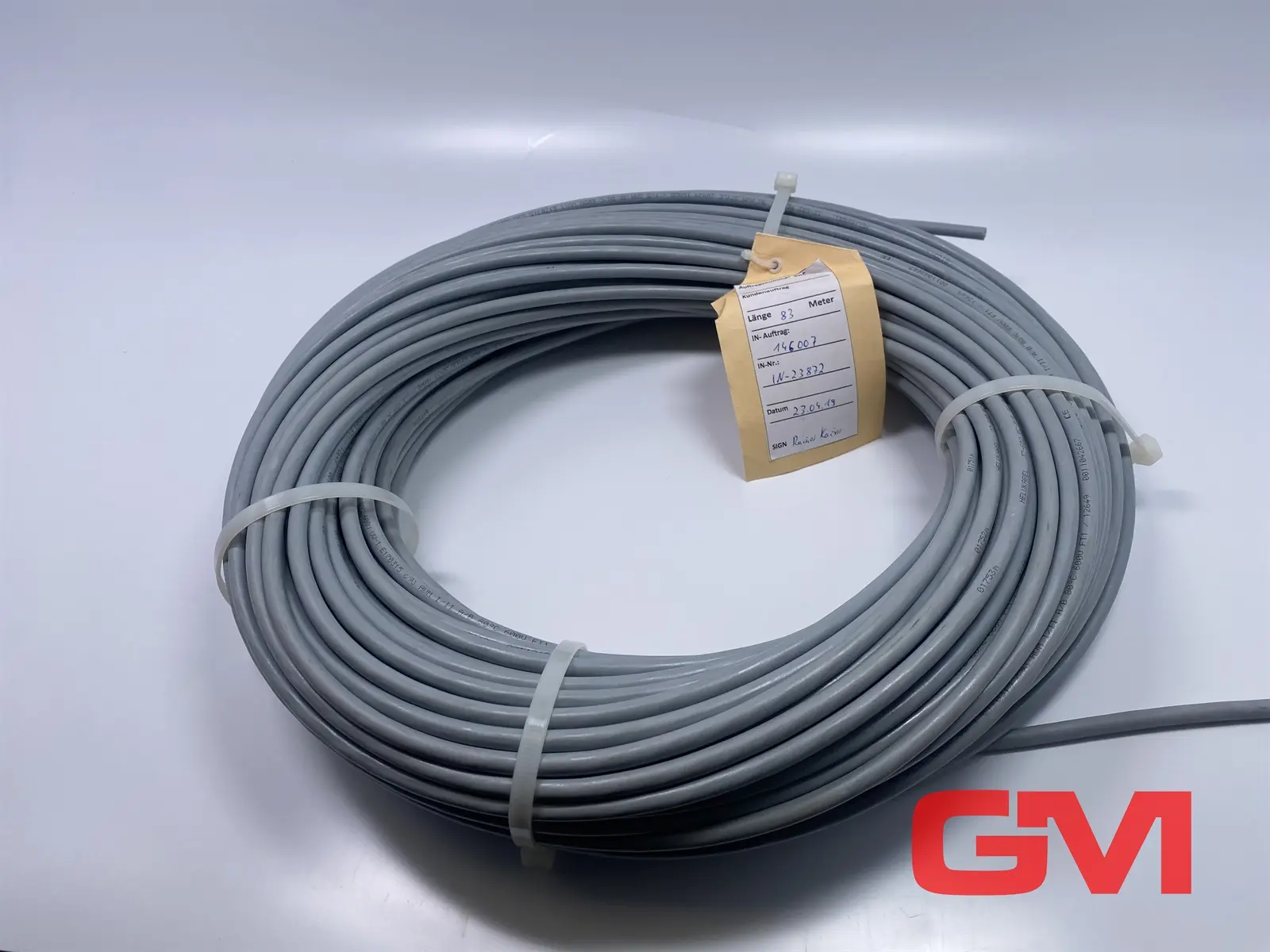 Produktfoto 1 von Helukabel PUR-Schleppkettenleitung JZ-602-RC-PUR 3G 1,5mm² cable 12649 83 m