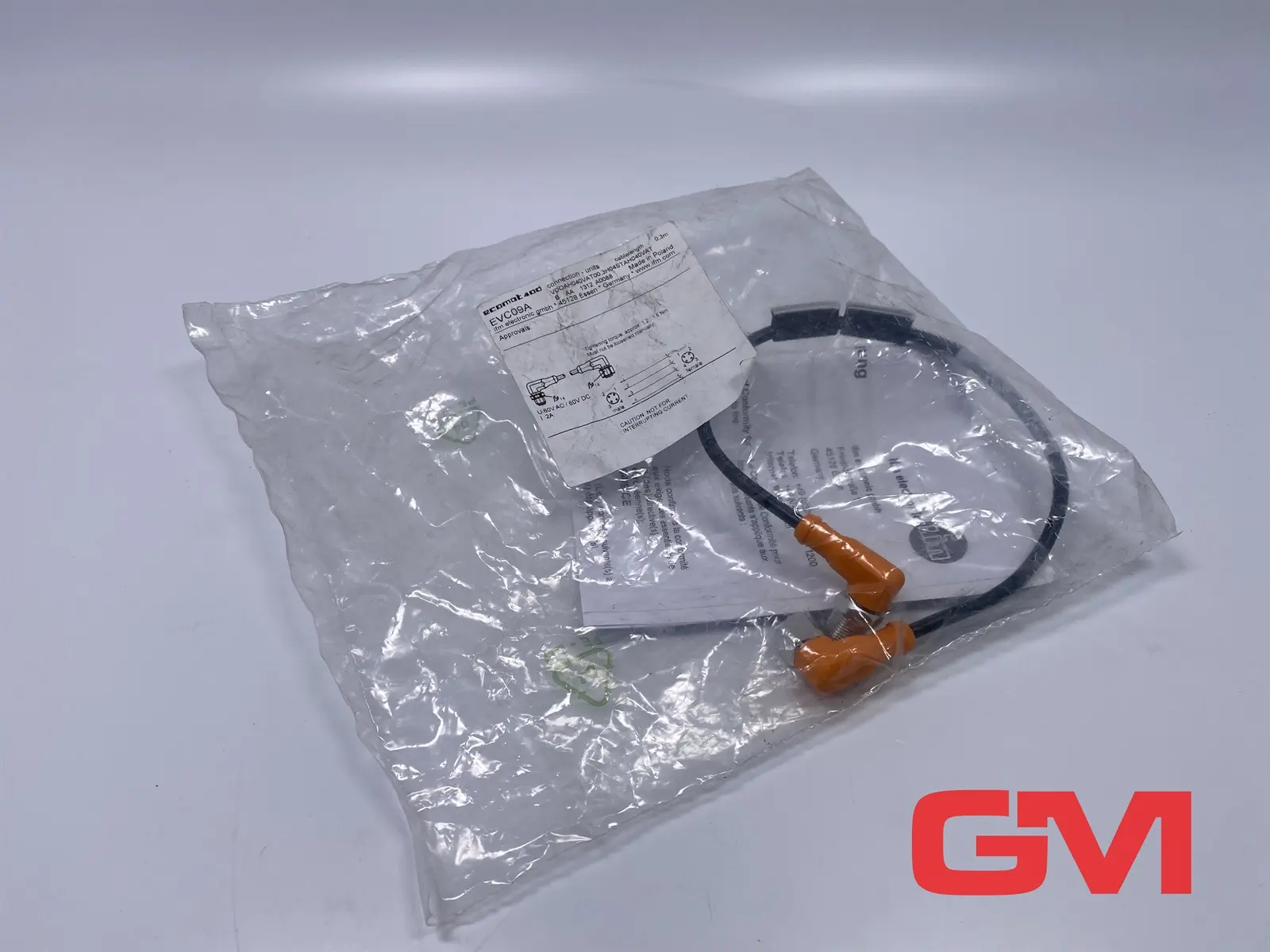 Produktfoto 1 von ifm Verbindungskabel EVC09A connection cable Stecker M12 0,3m PUR-Kabel