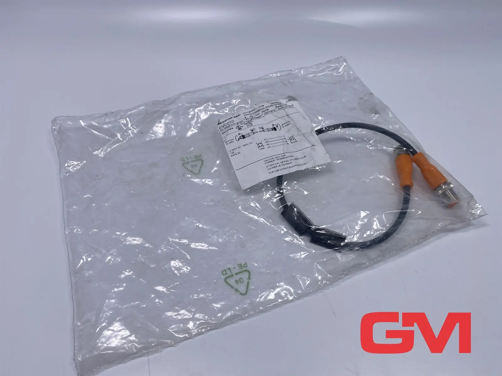 Produktfoto 1 von ifm Verbindungsleitung EVC010 connecting cable 0,3m PUR M12 Steckverbindung