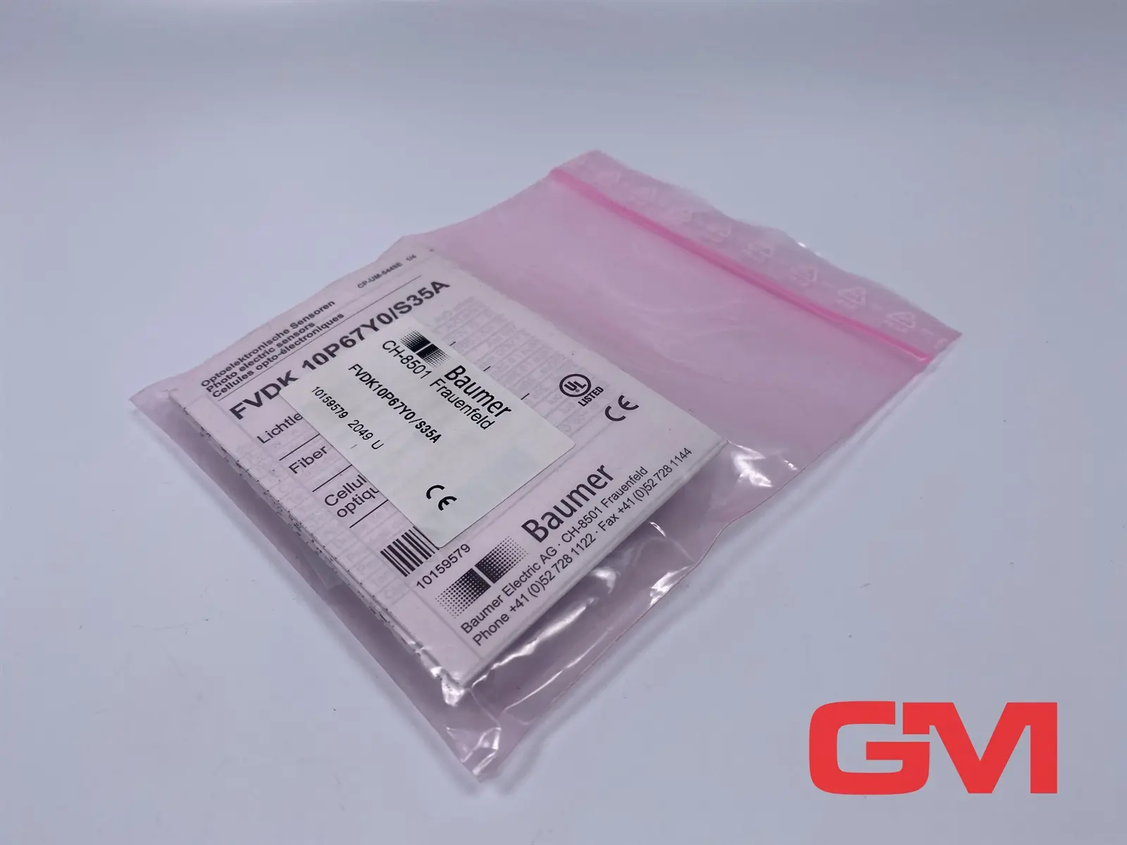 Produktfoto 1 von Baumer Lichtleiter-Sensor FVDK 10P67Y0/S35A Fiber optic sensor 10159579