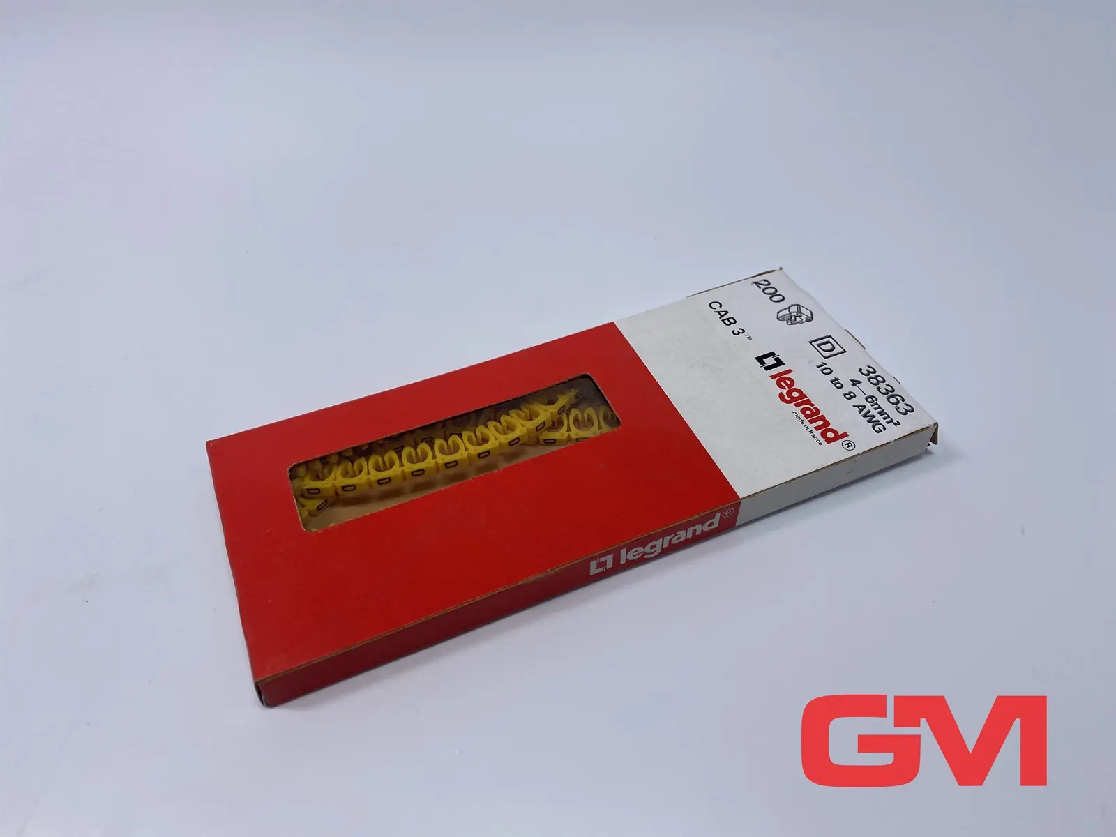 Produktfoto 1 von VE 160x Legrand Kabelkennzeichnung 38363 cable marker 4-6qmm CAB 3 Buchstabe D
