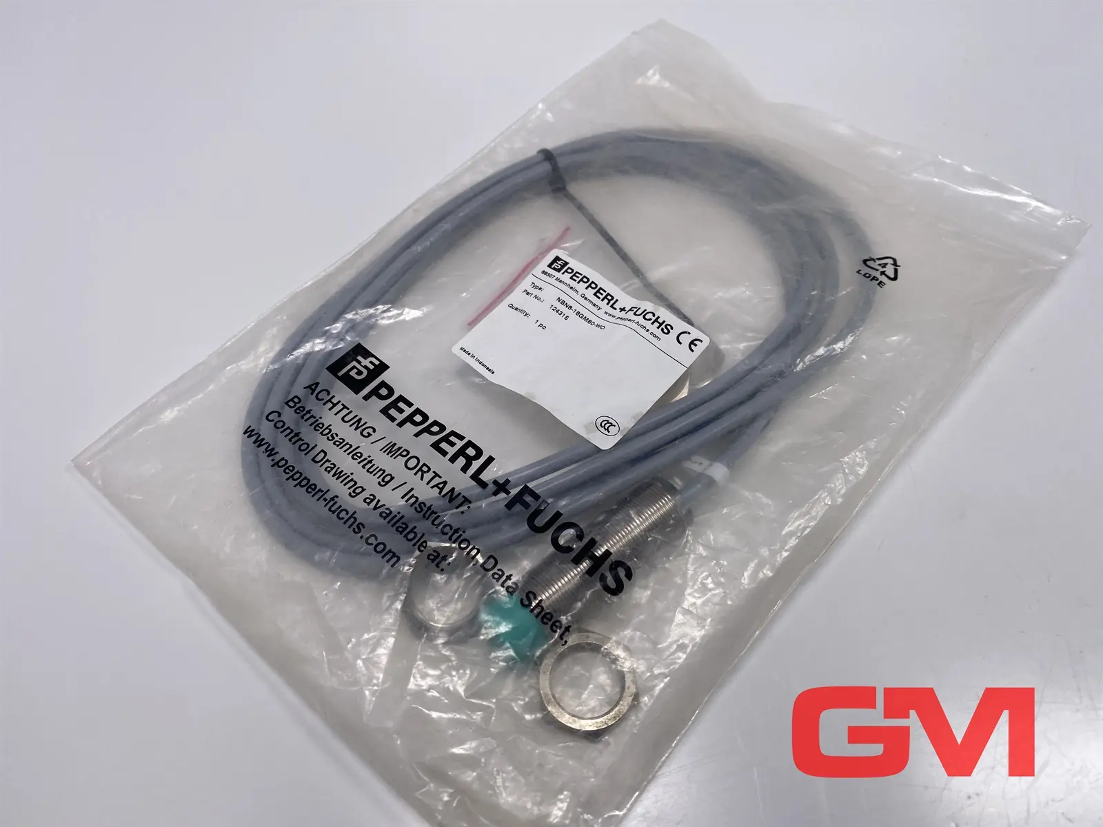 Produktfoto 1 von Pepperl+Fuchs Induktiver Sensor 124315 inductive sensor NBN8-18GM60-WO 8mm
