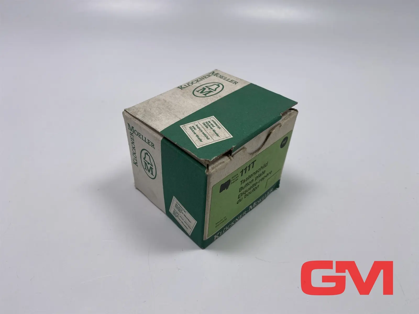 Produktfoto 1 von VPE 20x Klöckner Moeller Tasteschild "START" button plate 111T grün rund