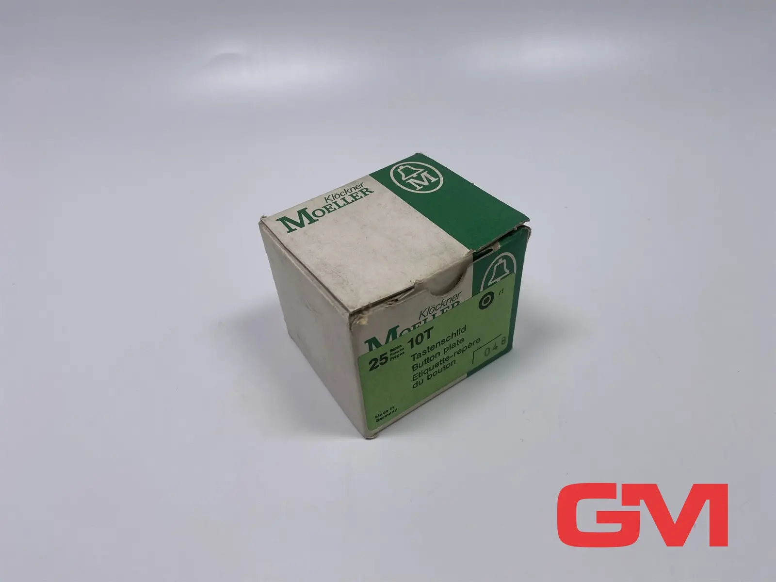Produktfoto 1 von VPE 25x Klöckner Moeller Tastenschild 10T button plate red Taste rund rot RMQ22