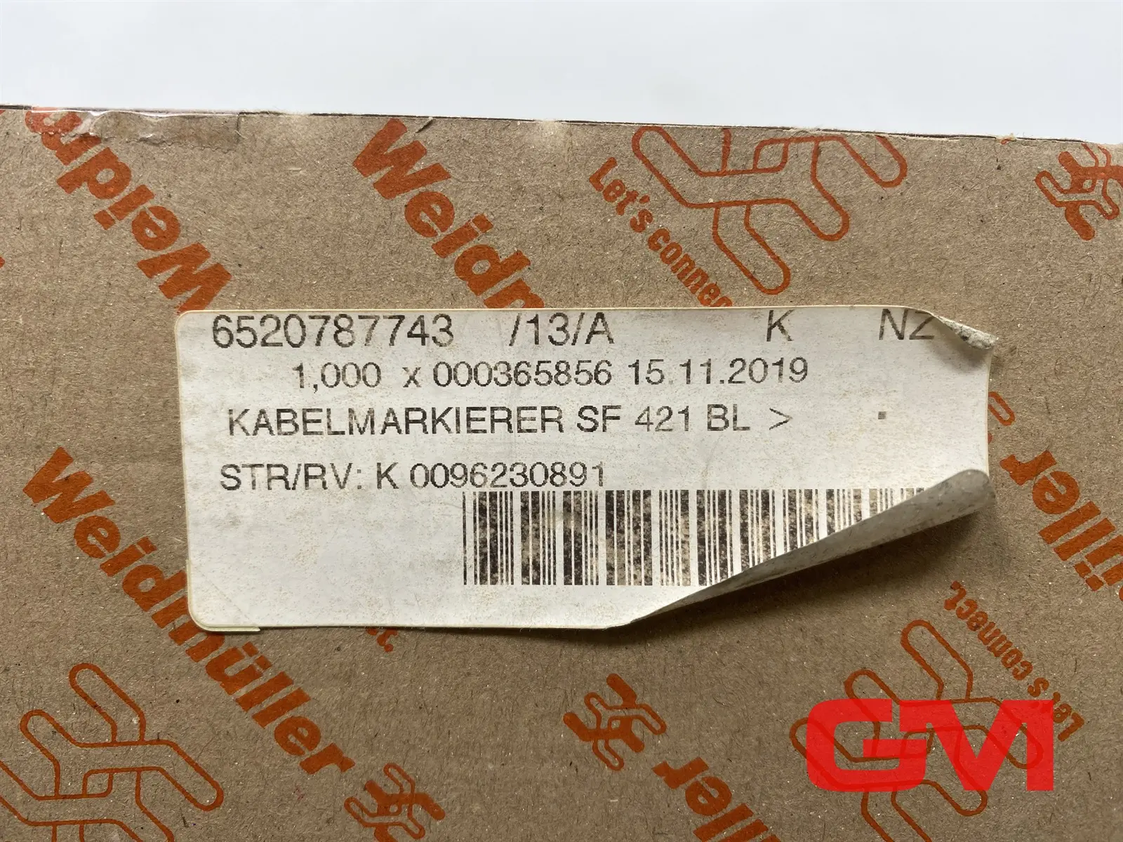 Produktfoto 1 von VE 192x Weidmüller Kabelmarkierer SF 4/21 MC NE BL V2 cable markers 1919090000