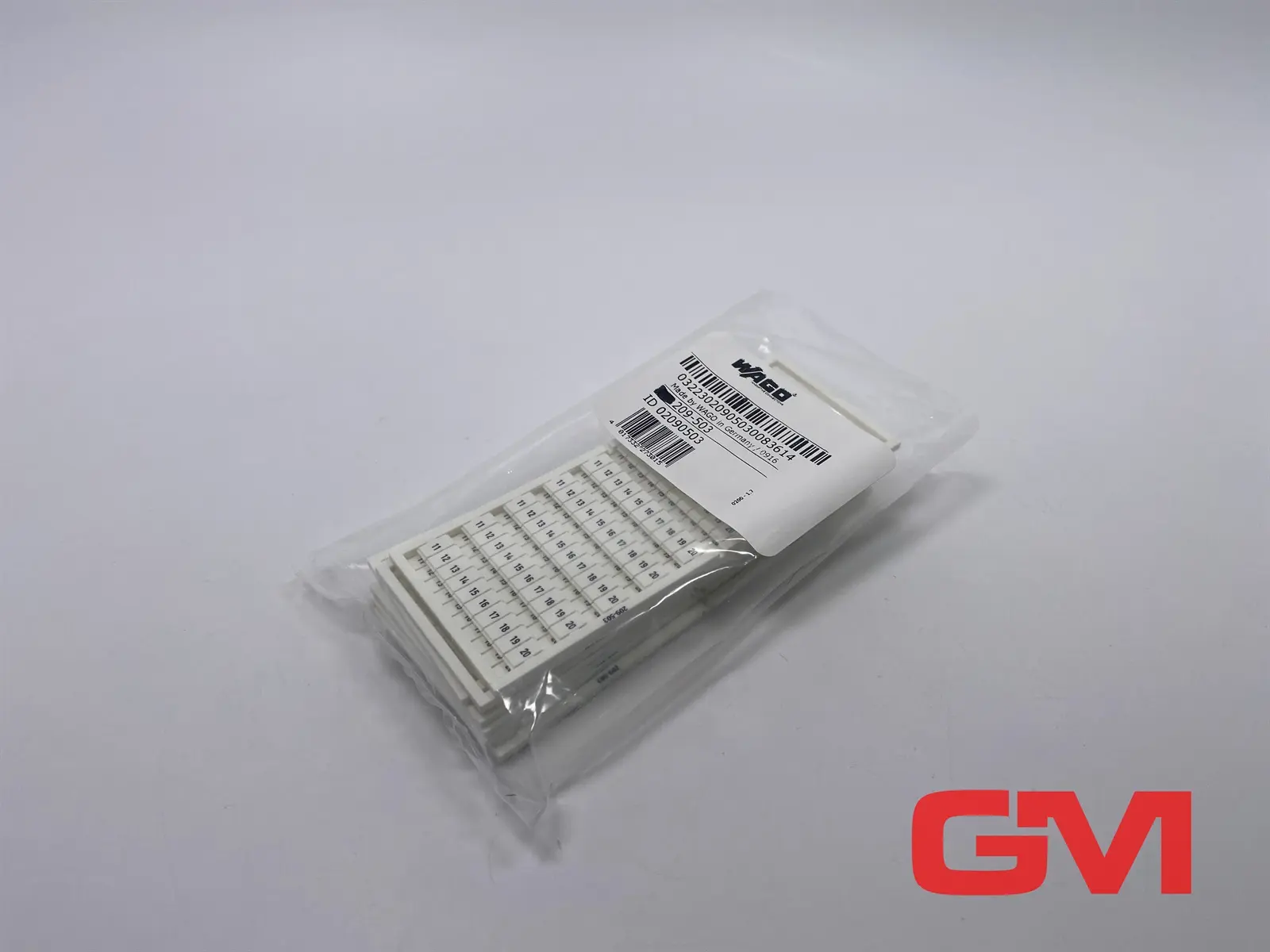 VE 9x Wago WSB-Beschriftungskarte 209-503 terminal block marker 11 ... 20 (10x)