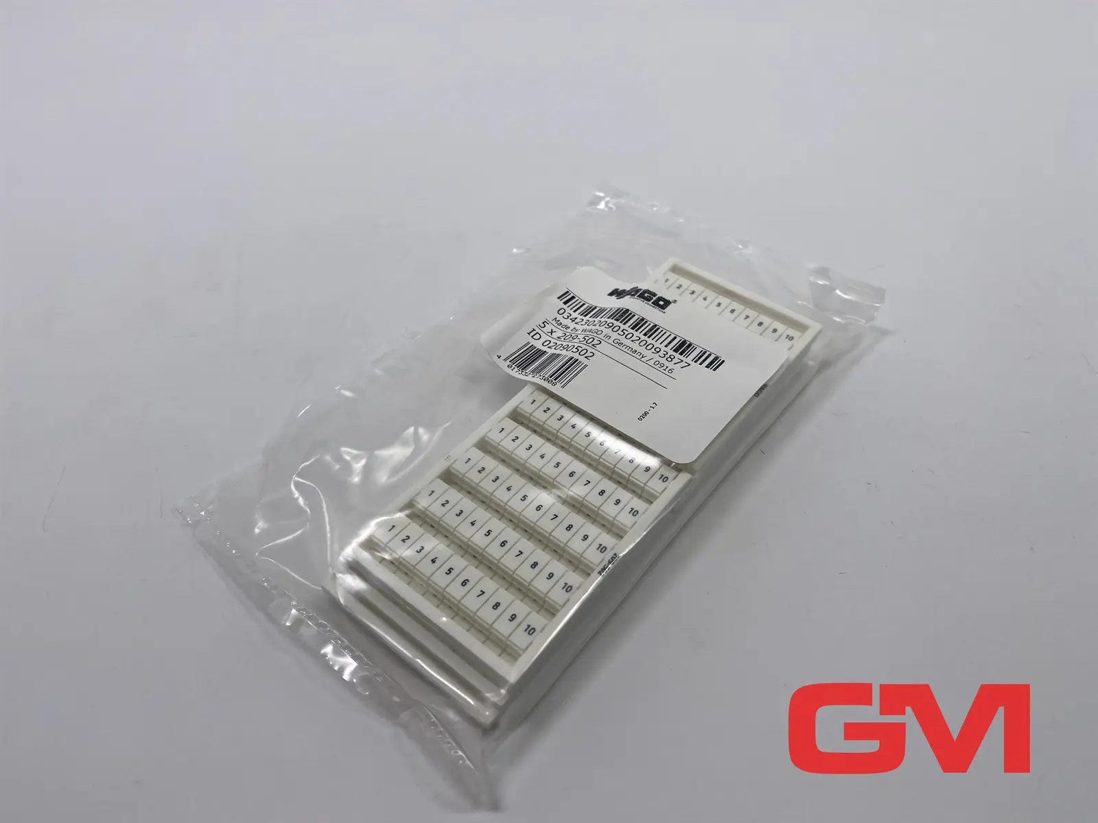 Produktfoto 1 von VE 5x WSB-Beschriftungskarte 50X Wago 209-502 marking card 1 ... 10 (10x)