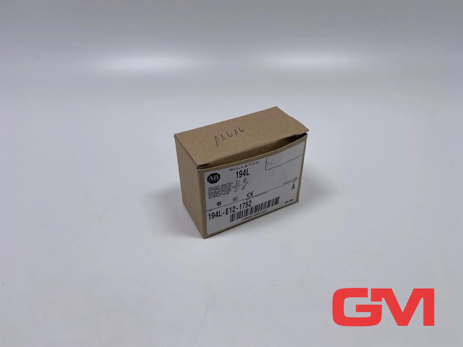 Produktfoto 1 von Allen-Bradley Ein-Aus Schlater 194L-E12-1752 On-Off switch 12A 2P Serie A