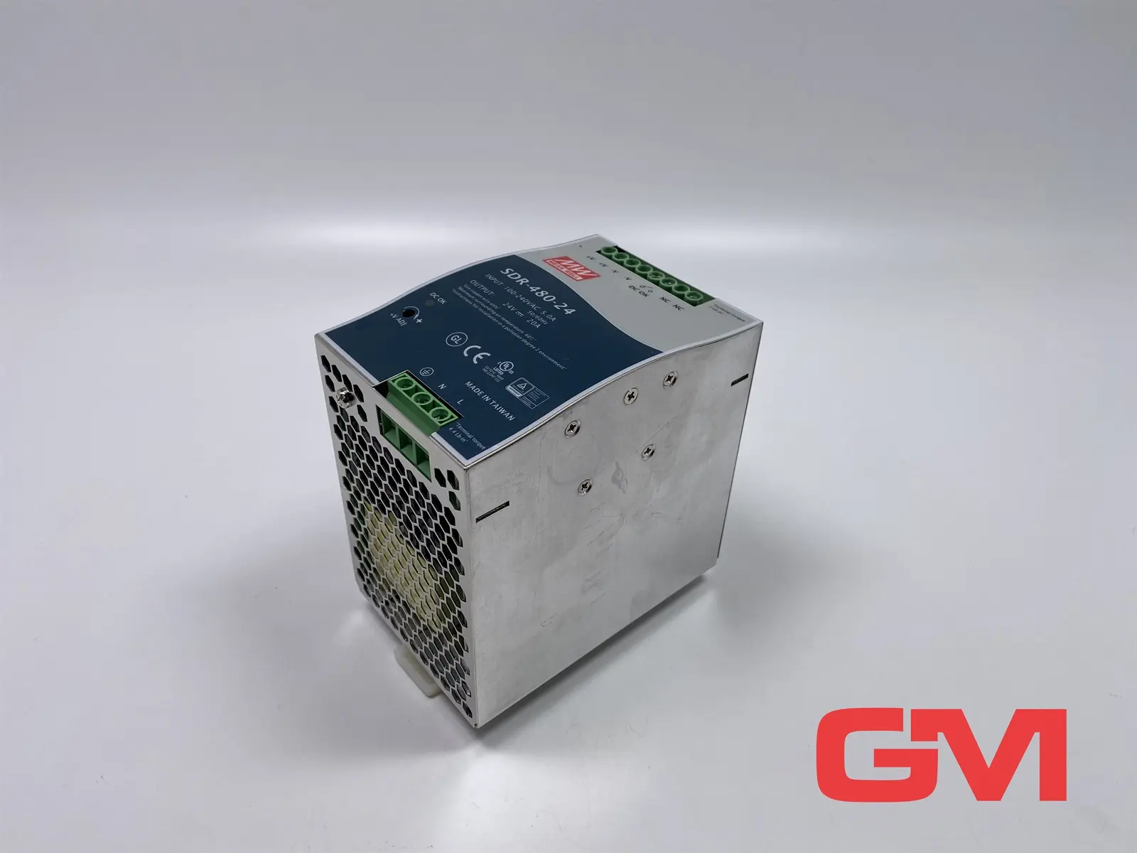 Produktfoto 1 von Mean Well Hutschienen-Netzteil SDR-480-24 power supply 100-240VAC 5.0A 24VDC