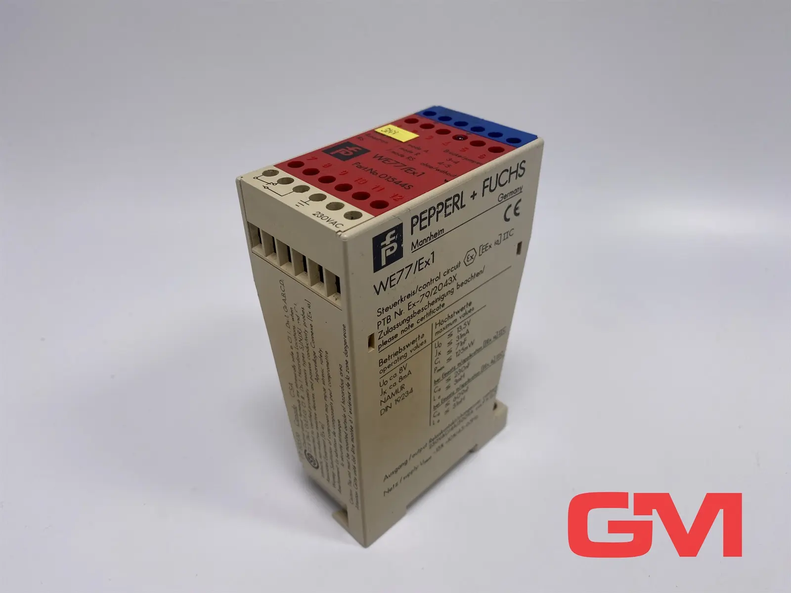 Produktfoto 1 von Pepperl+Fuchs Schaltverstärker WE77/Ex-1 amplifier 01544S Unterseite beschädigt