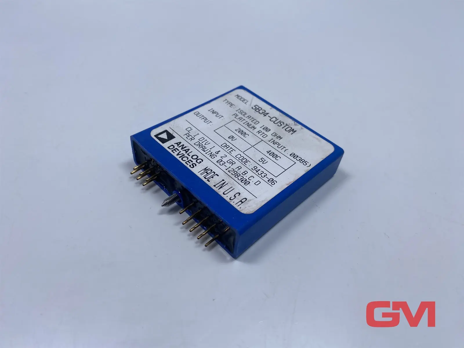 Produktfoto 1 von Analog Devices 5B34 Isolated Linearized RTD Input Module 5B34-CUSTOM